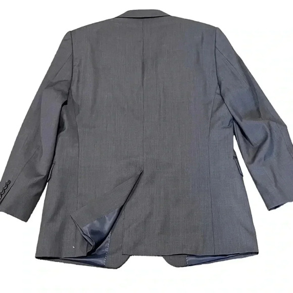 Nautica Wool Houndstooth Gray Two Button Double Vented Blazer Jacket Mens 42S - Picture 3 of 12